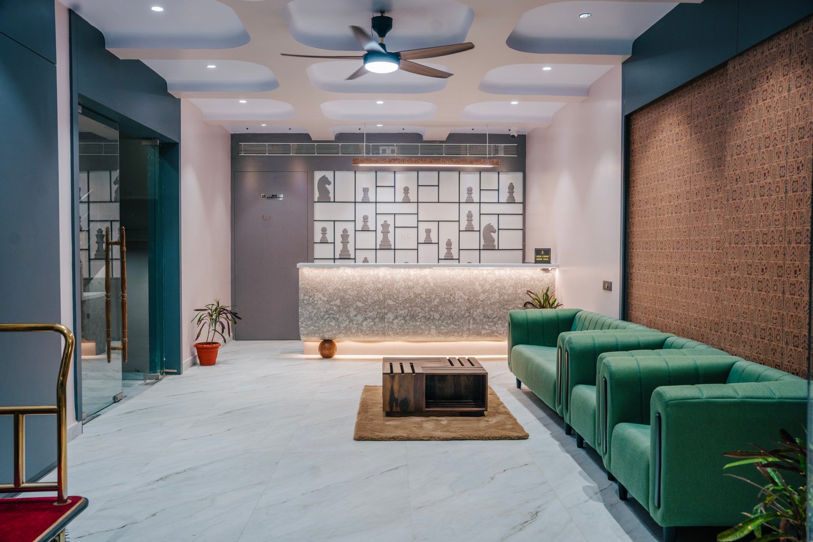 Reception area view 2